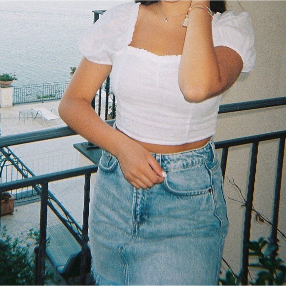 ZARA LINEN BLOUSE - Picture 2 of 2